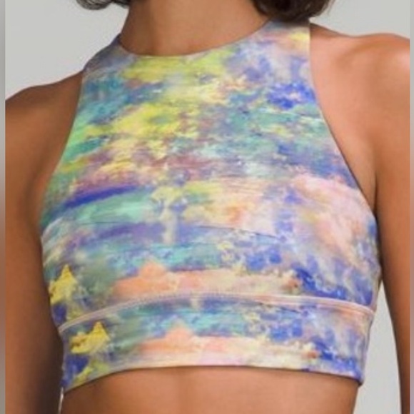 LULULEMON ENERGY BRACHIGH NECK LONGLINE TOUGH NWT SIZE 4 - Picture 2 of 6